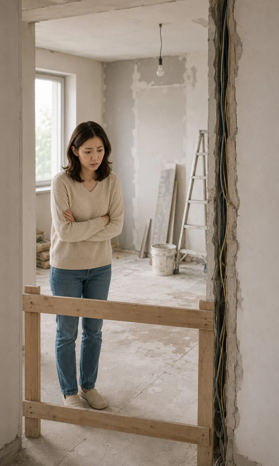 공사가 제대로 진행되는지 확인하기 어렵습니다